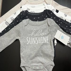 4pk Long Sleeve Bodysuit